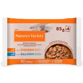 Nature'S Variety - Alimento Em Molho Para Gato Adulto - Pack De Frango E Salmão