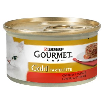 Gourmet Gold Tartelette Vaca Com Tomate Gato Adulto