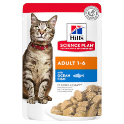 Hill'S Science Plan - Alimento Em Molho Para Gato Adulto - Peixe Do Oceano