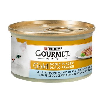 Gourmet Gold Peixe Do Oceano & Espinafres (Duplo Prazer)