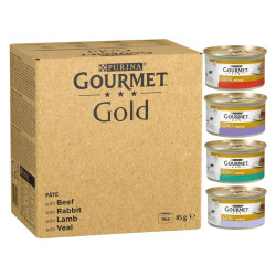 Gourmet Gold Mousse Para Gato - Coelho, Vaca, Vitela E Borrego