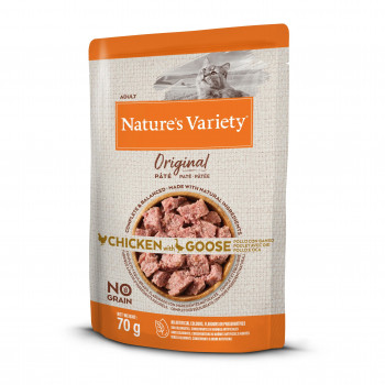 Nature'S Variety Original No Grain Patê Gato Adulto - Frango E Ganso