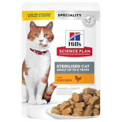 Hill'S Sterilised Adult - Alimento Em Molho Para Gato Adulto Esterilizado - Frango