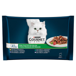 Gourmet Perle Finos Pedaços Em Molho - Alimento Húmido Para Gato - Carne E Legumes