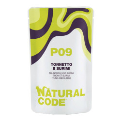 Natural Code P09 - Alimento Húmido Para Gato - Palamita E Surimi