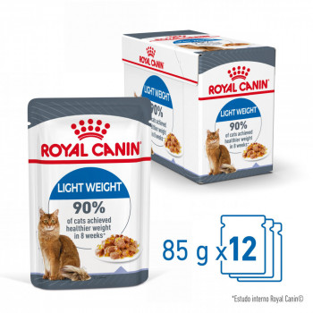 Royal Canin Ultra Light Em Gelatina Gato Adulto