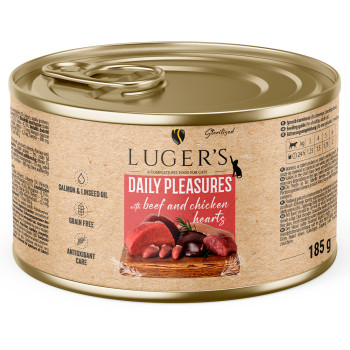 Luger'S Daily Pleasures - Alimento Húmido Para Gato Esterilizado - Vaca E Coração De Galinha