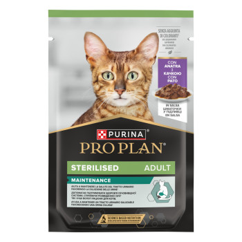 Pro Plan Sterilised - Alimento Em Molho Para Gato Adulto Esterilizado - Pato