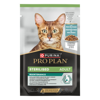Pro Plan Sterilised - Alimento Em Gelatina Para Gato Adulto Esterilizado - Peixe Do Oceano