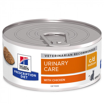 Hill'S PD Urinary Care C/D Multicare - Alimento Em Patê Para Gato Para Suporte Da Saúde Urinária - Frango