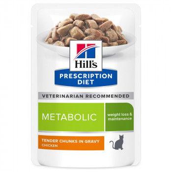 Hill'S PD Metabolic - Alimento Em Molho Para Gato Para Controlo Do Peso - Frango