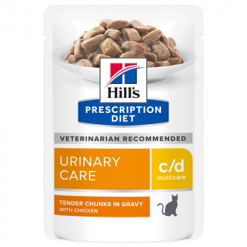 Hill'S PD Urinary Care C/D Multicare - Alimento Em Molho Para Gato Com Problemas Urinários - Frango