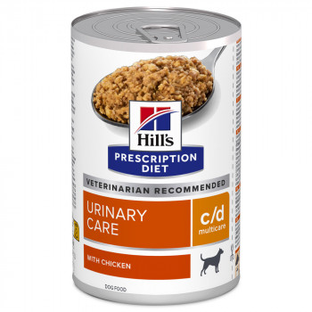 Hill'S PD Urinary Care C/D Multicare - Alimento Em Patê Para Cão Para Suporte Da Saúde Urinária - Frango