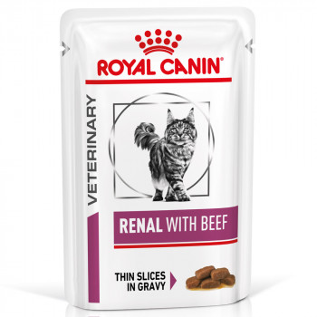 Ração Para Gato Royal Canin Wet Renal Beef