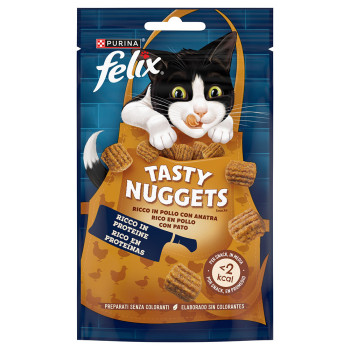 Felix Tasty Nuggets - Snacks Para Gato - Frango E Pato