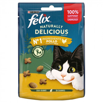 Felix Naturally Delicious - Snacks Para Gato - Frango