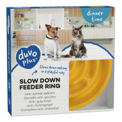 Comedouro Slow Feeder Ring Anti-Gulping Para Cães E Gatos